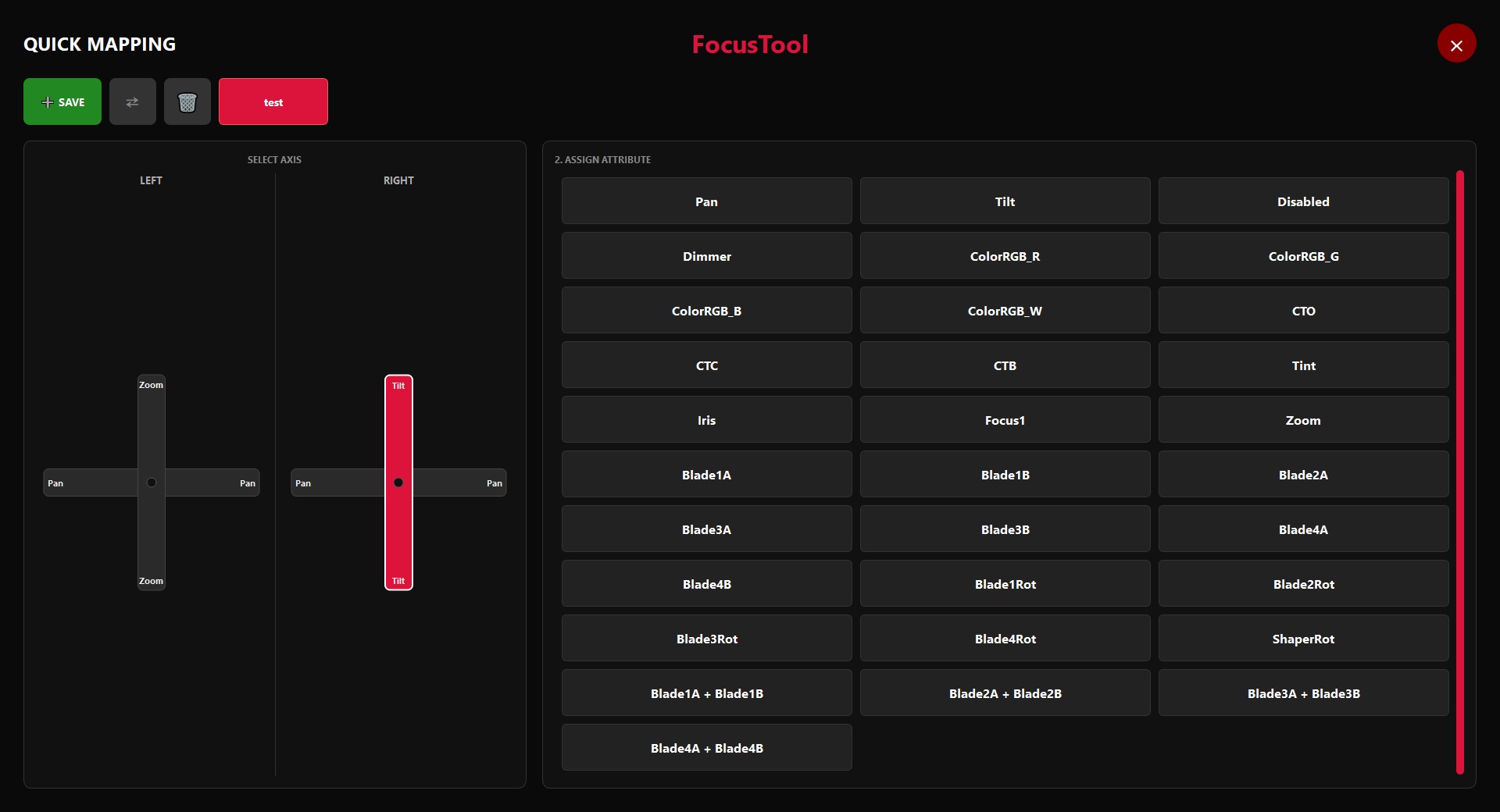 Web Remote – Quick Settings via the cog icon.